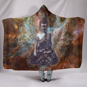 SPIRITUAL- Buddha Custom Art Hooded Blanket