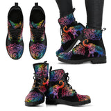 Elephant--Mandala Elephant Handcrafted Boots