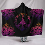 PEACE SYMBOL- Blanket Peace Mandala Hoodie Blanket