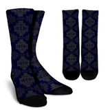 Seven Tribes Navy Gray Crew Socks