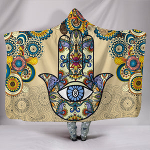 YOGA- Hamsa Hand Hoodie Blanket Custom Design