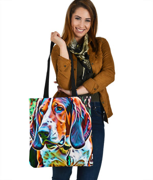 Colorful Treeing Walker Coonhound Custom Art Design