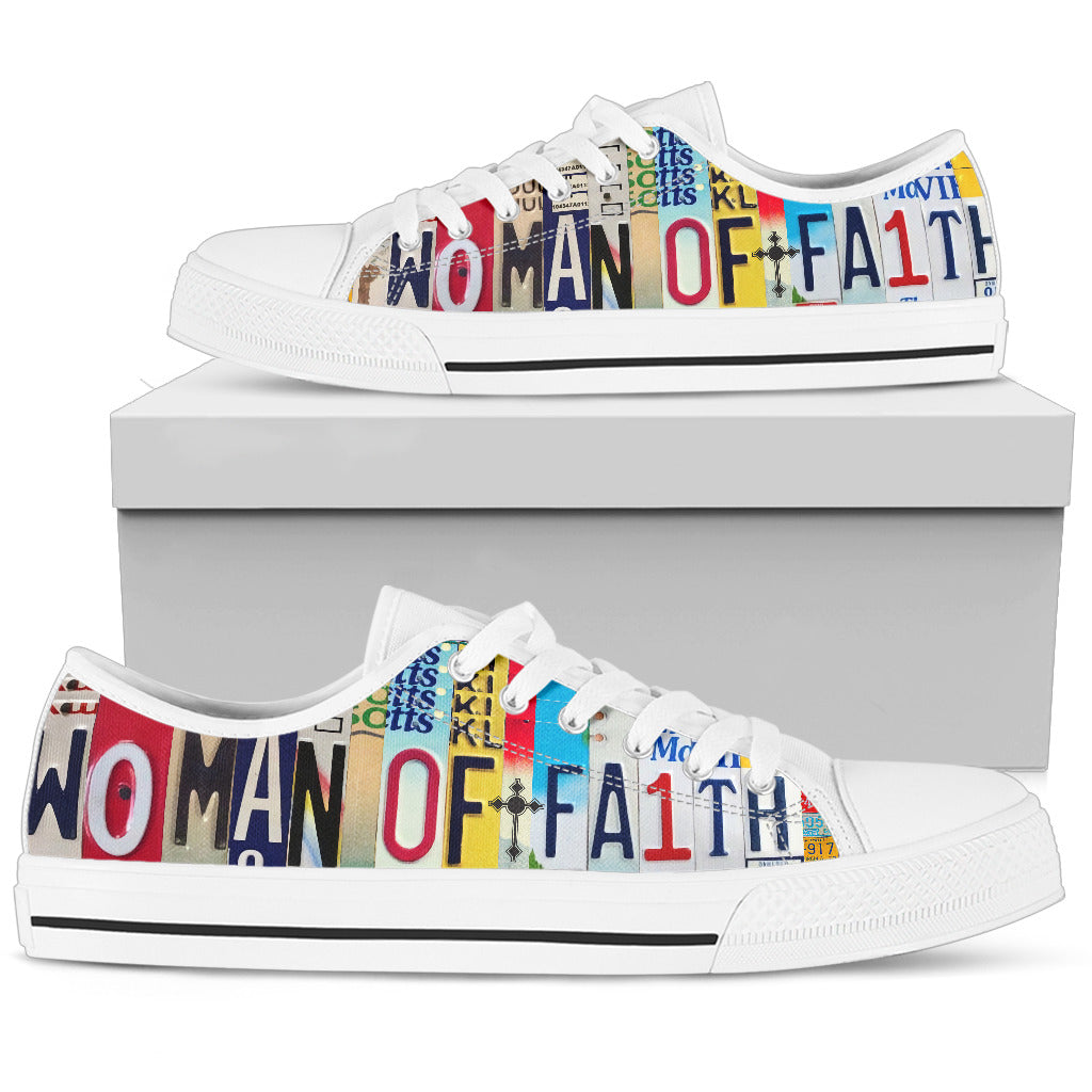 Spiritual- Woman Of Faith Low Top Shoes