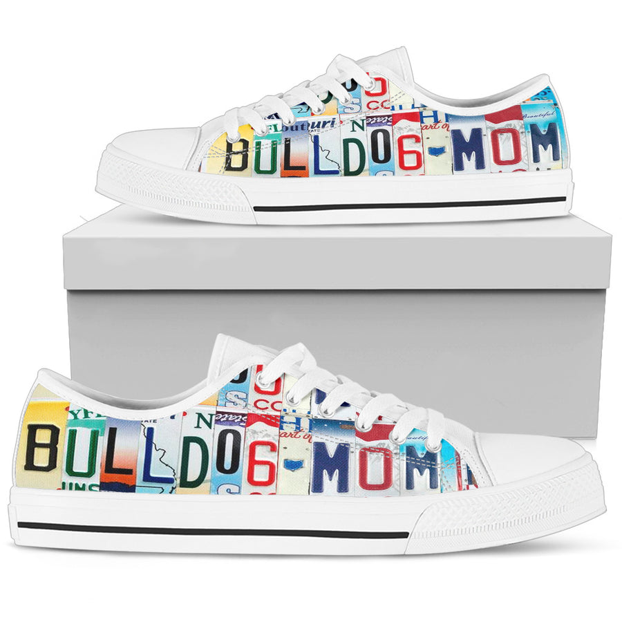 Dogs- Bulldog Mom Low Top