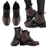 Colorful Owl Women's Leather Boots