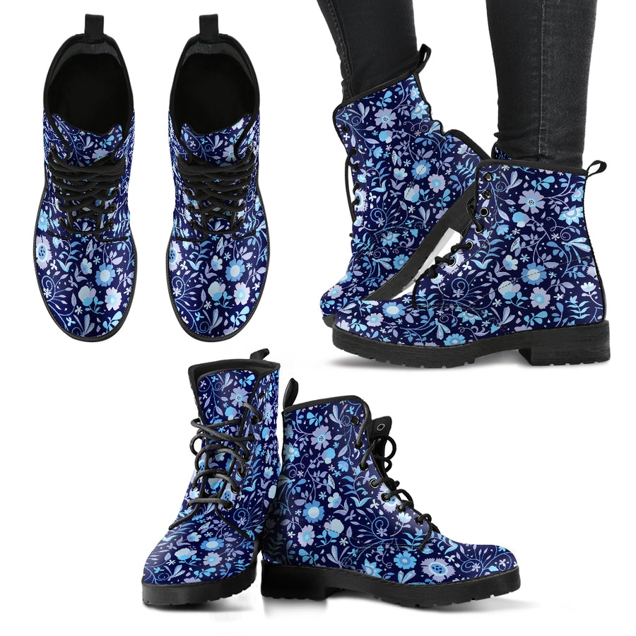 Flowers Hand Crafted Artistic Flower Boots