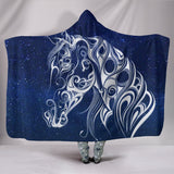 HORSE-Night Horse II Hooded Blanket