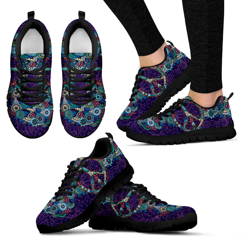 Peace Sign Women's Sneakers