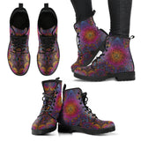 Flowers-Lotus Women's Leather Boots