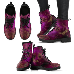 Sun and Moon Custom Crafted  Boots