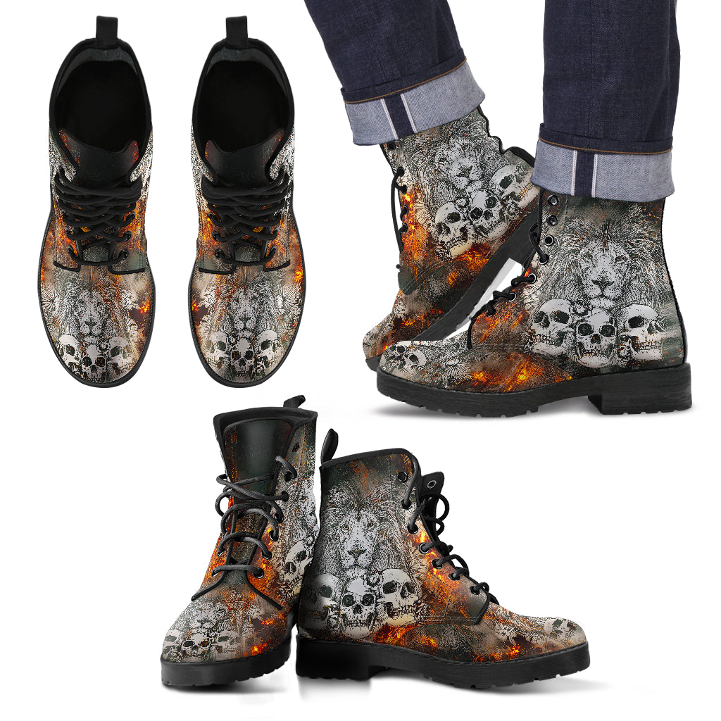Fierce Lion Men's Handcrafted Boots