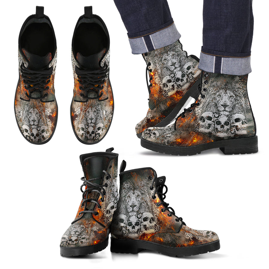 Fierce Lion Men's Handcrafted Boots