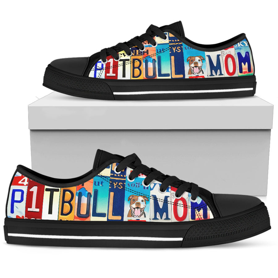 Dogs- Pitbull Mom Low Top