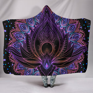 FLOWERS-Lotus 2 Hooded Blanket
