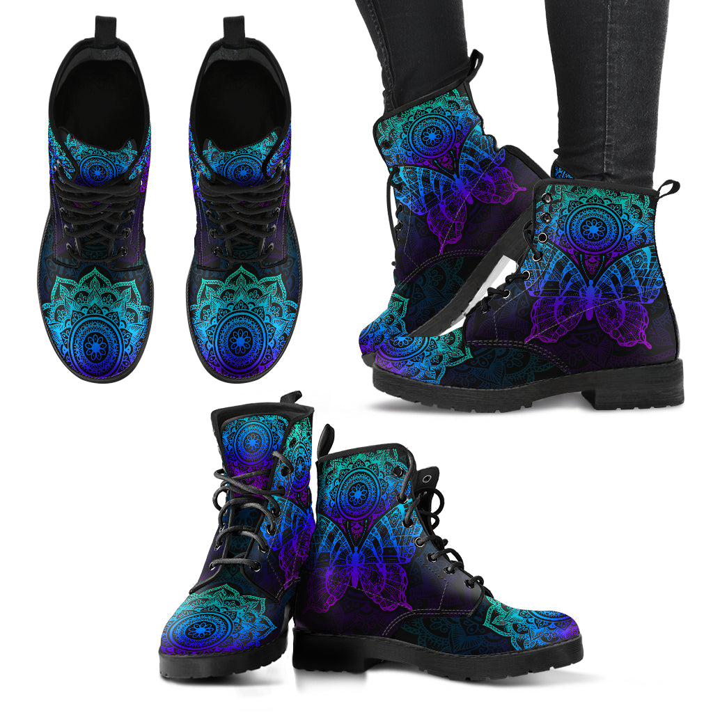 Mandala Butterfly Boots