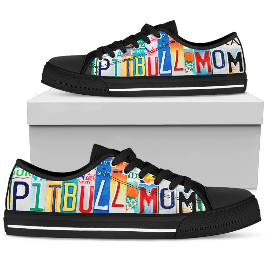 Dogs- Pitbull Mom Low Top