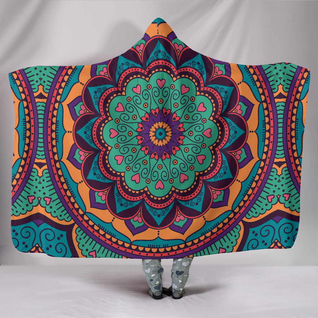 MANDALA- Yoga Mandala Hooded Blanket