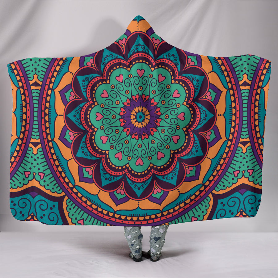 MANDALA- Yoga Mandala Hooded Blanket