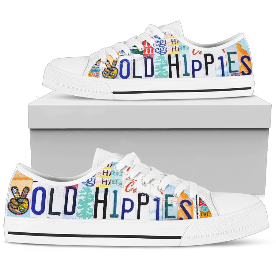 Hippie- Old Hippies Low Top Shoes