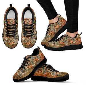 Henna Handcrafted Black Sole Sneakers
