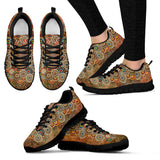 Henna Handcrafted Black Sole Sneakers