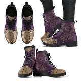 Dream Catcher- Moon  Gold Women's Vegan Style Leather Boots