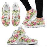 Flowers Handcrafted White Sole Sneakers