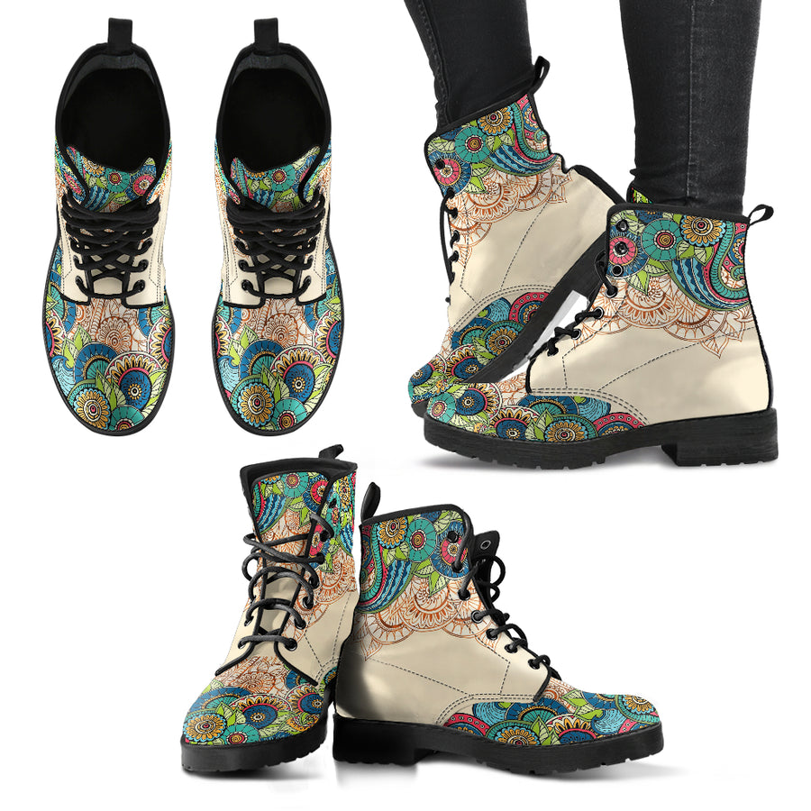 Henna- Women's Leather Boots Vegan Friendly