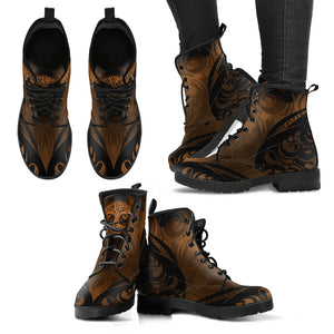 Tree of Life Women`s Leather Boots Brown
