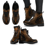 Tree of Life Women`s Leather Boots Brown