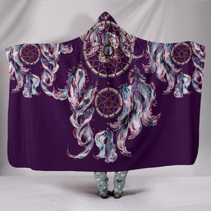 DREAMCATCHER-Purple Dream Catcher Hoodie Blanket Custom Art Cosy