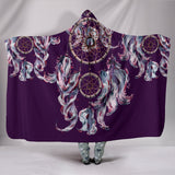 DREAMCATCHER-Purple Dream Catcher Hoodie Blanket Custom Art Cosy