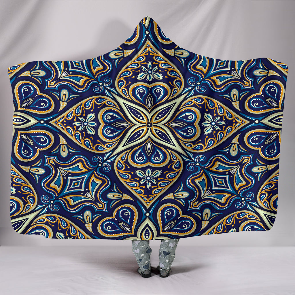 FLOWERS- Fractal Flower Hoodie Blanket