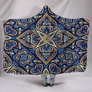 FLOWERS- Fractal Flower Hoodie Blanket