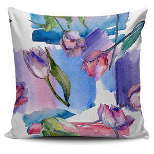Watercolor Art Spring Tulips