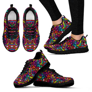 Hippie Handcrafted Black Sole Sneakers