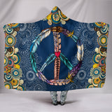 PEACE SYMBOL-Blanket Peace and Boho Hoodie Blanket Custom Cosy