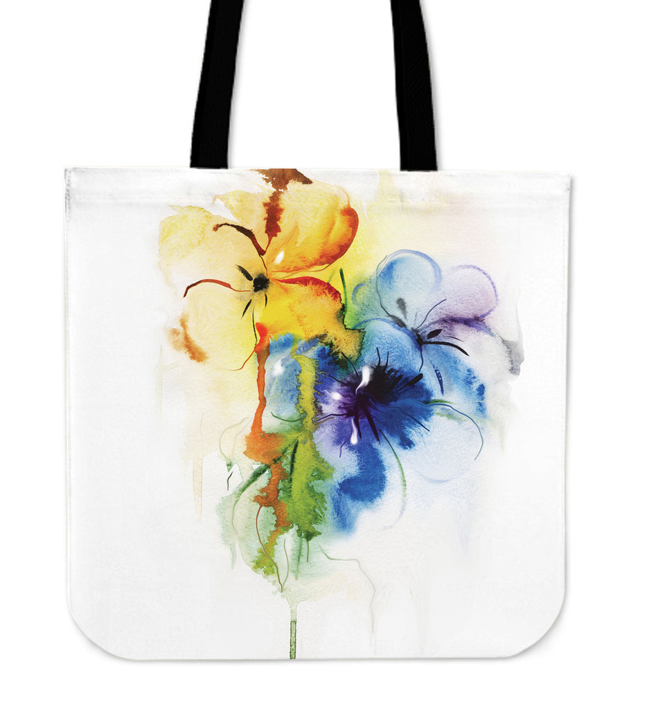 Watercolor Floral Tote Bag- JUST PAY SHIPPING