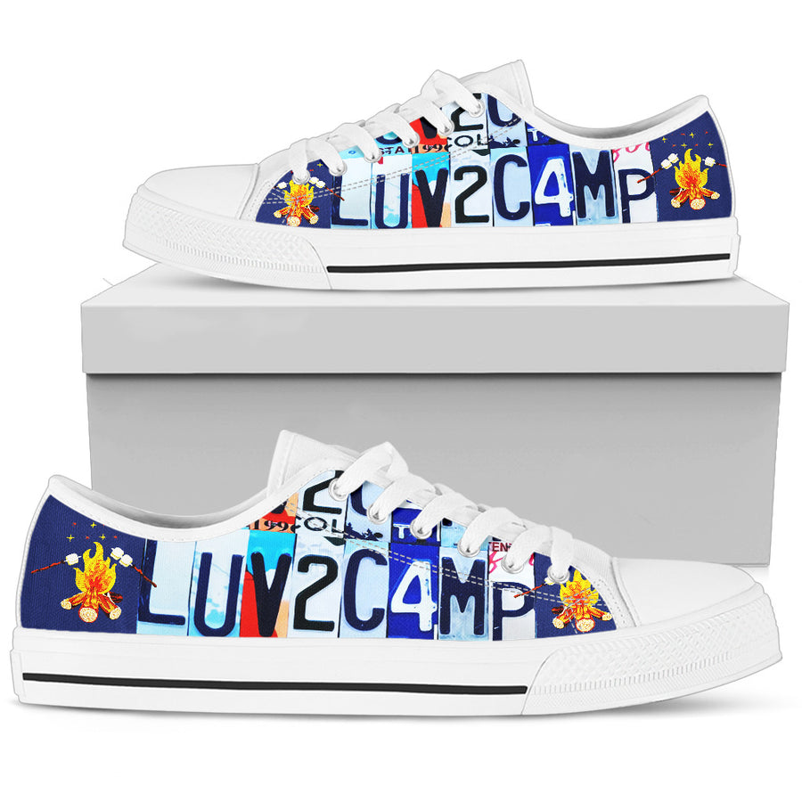 Camping- Luv 2 Camp - Low Top