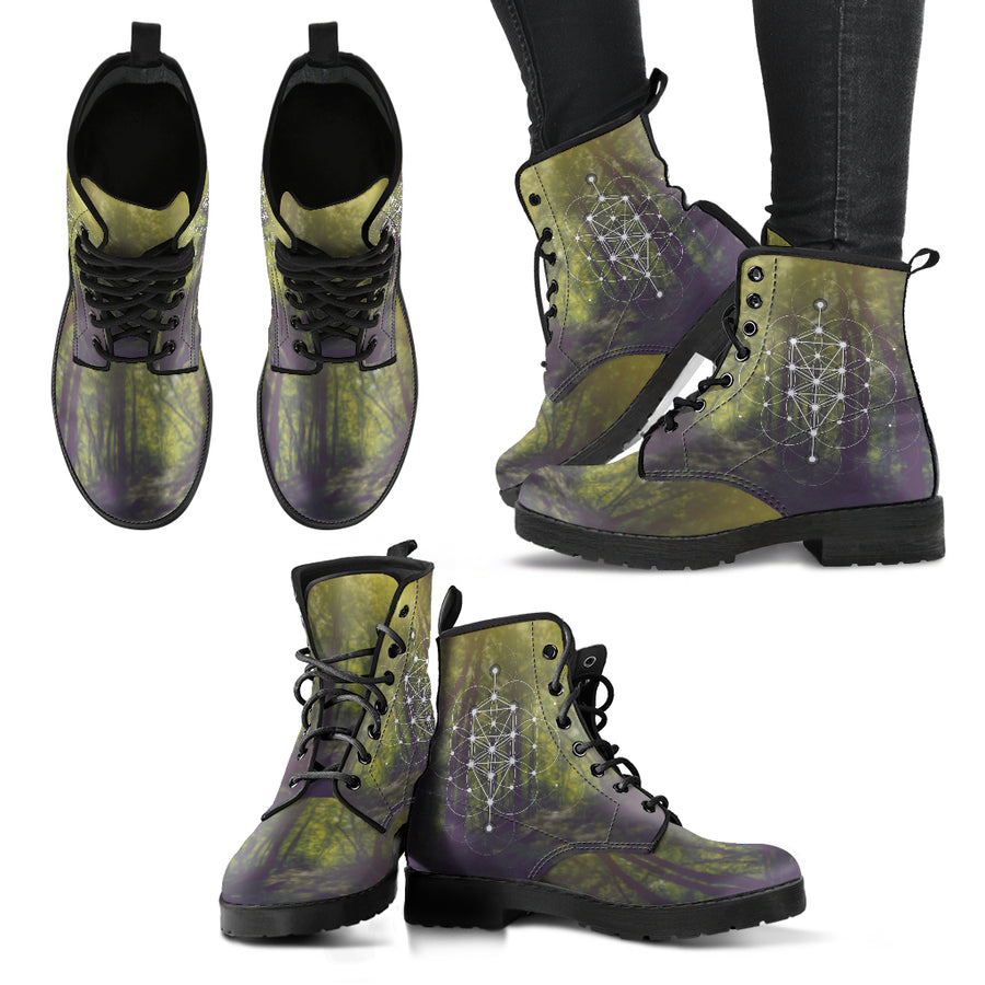 Chakra Tree of Life Women's Leather Boots