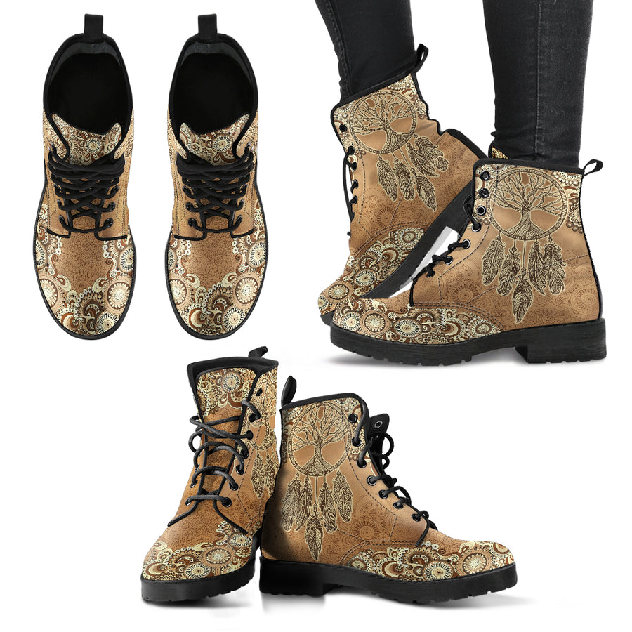 Dream Catcher-  Tree of Life Dream Catcher Handcrafted Boots Vegan Friendly