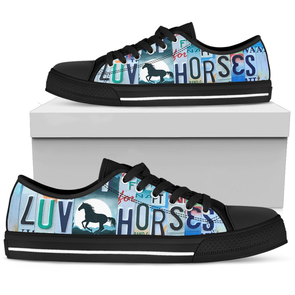horses- Love Horses Low Top Shoes