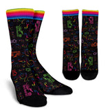 RAINBOW Scatter Design Open Road Girl Socks