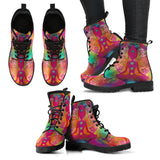 Spiritual- Meditation Women's Leather Boots Vegan Friendly