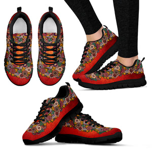 Henna Handcrafted Black Sole Sneakers