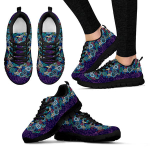 Henna Handcrafted Black Sole Sneakers