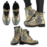 Spiritual- Hamsa Hand Women's Leather Boots