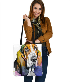 Basset Hound Lovers Colorful Watercolor Custom Art Design