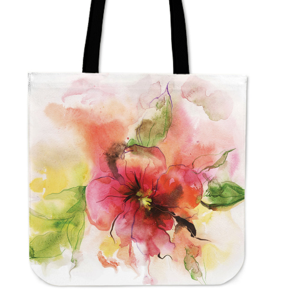 Watercolor Floral Tote Bag- JUST PAY SHIPPING
