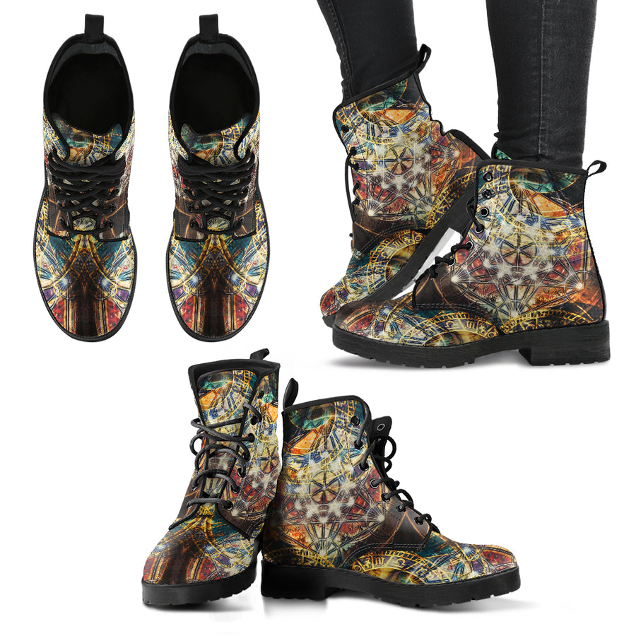 Sacred Geometry Handcrafted Boots